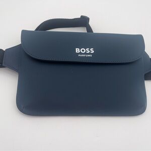 Hugo Boss Parfums belt bag blue Charcoal NWOT Utility Purse Fanny Pack UNISEX